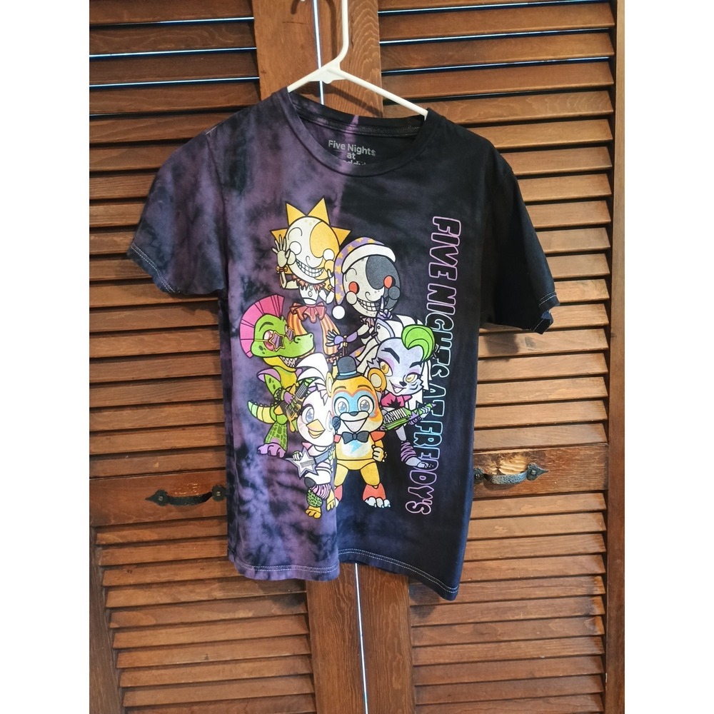 FNAF five nights at freddy's‎ tie dye tee shirt Adult size S